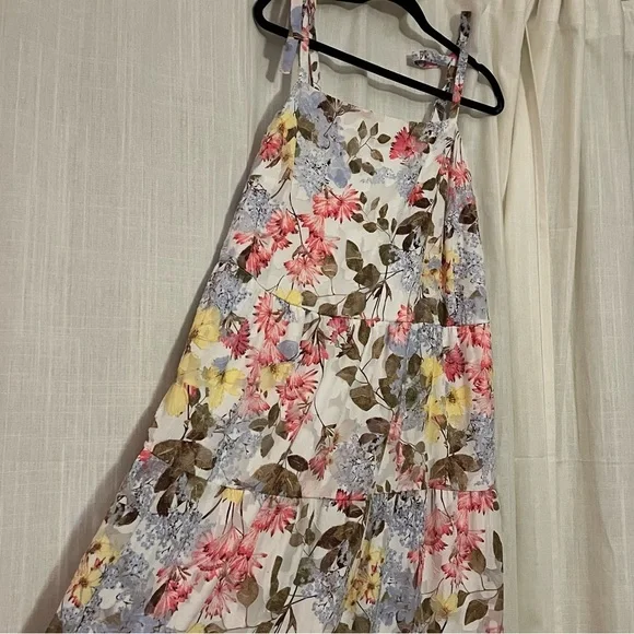 NWT Lane Bryant Colorful Floral Tiered Maxi Dress Size 14 Women’s - Picture 2 of 11